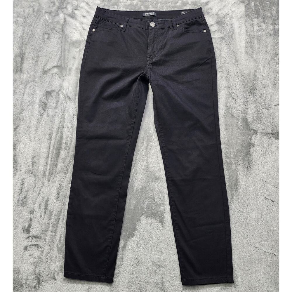 Buffalo David Bitton Jeans Women 8/29 Black Mid-Rise Stretch Skinny Ankle Grazer